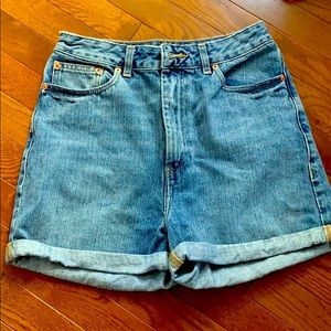 Asos super high wasted Jean shorts